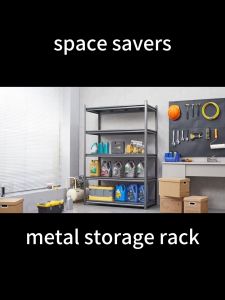 Heavy Duty Thickened Steel Kitchen Storage Boltless Metal Rack Shelf Display Rack 5 Tier Space Saveing Height Adjustable