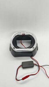 1PCS 2.5 Inch Shroud Angel Eye Crystal Projector Custom Headlamp Bulb For Motorcycle