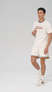 WILSON Men Knit Collar Tennis Tee Shirt