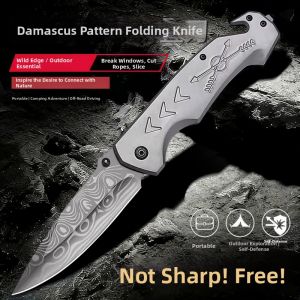 plys | Multifunction Portable High-hardness Damascus Fruit Knife