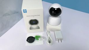 WiFi IP Kamera PTZ CCTV Baby Camera Monitor Two Way Audio Night Vision Aplikasi V380 Pro 1080P 8MP
