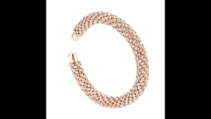 Open inlaid diamond threaded round bracelet simple light luxury bracelet temperament personality all match Tahan lama