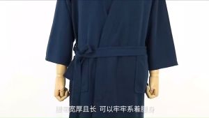 SingleLady ชุดนอนหลวมและสวยงามชุดยูกาตะชายและหญิงเสื้อคลุมอาบน้ําเสื้อคลุมยามเช้าฤดูร้อนและชุดนอนคู่รัก