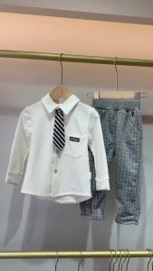 baju kaos lengan panjang anak laki laki korea tampan cowok stelan panjang imut bayi perempuan katun pakaian kemeja