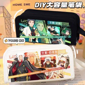 Hộp Đựng Đồ Dùng Học Tập Hai Lớp Naruto Shippuden Zabuza Anime Kawaii Dây Đeo Vai Bằng Vải Oxford Đồ Dùng Văn Phòng Phẩm