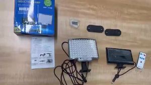 106LED Đèn Năng Lượng Mặt Trời Siêu Sáng Ngoài Trời Đèn Chiếu Sáng Tường Chia Loại Chuyển Động Đèn Năng Lượng Mạnh IP65