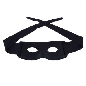 Exquisite Halloween Cosplay Costume Party Prop Halloween Masquerade Half Mask Bandit Ninja Lone Ranger Costume Black Eye Mask