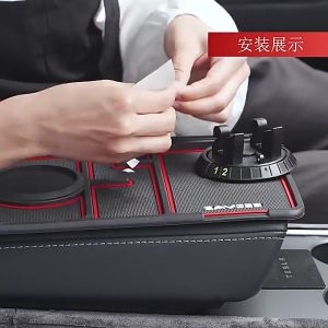 Car 7 in 1 Home non-slip Pad Dash Attachment Sticky Pad Car GPS Phone Stand Parking Number Tag Interior Accessories