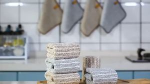 Bamboo Charcoal Clean Cloths Microfiber Thick Wash Dish Rag Kitchen Towel Kain Pembersih Dapur 加厚抹布