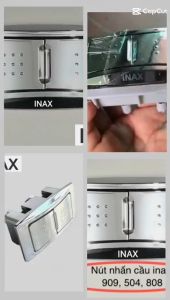 NÚT NHẤN BÀN CẦU INAX CHÍNH HÃNG AC 909VRN