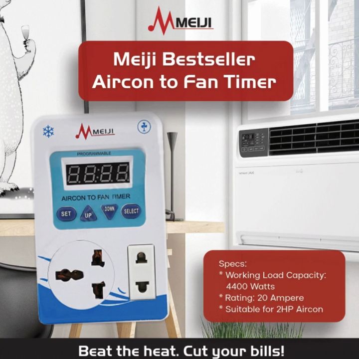 AirCon to Fan Timer [Meiji Electric Automatic AirCon to fan Timer] TC