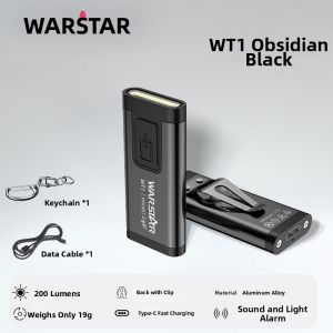 WARSTAR | Mini Portable Rechargeable Multifunction Durable Keychain Flashlight