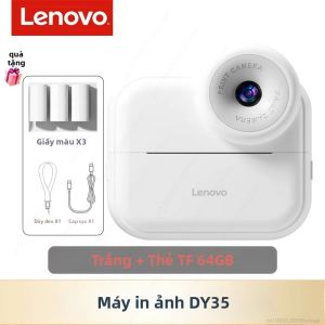 Lenovo | Máy Ảnh Kỹ Thuật Số Cầm Tay Lenovo DY35 Dành Cho Trẻ Em 48MP Màn Hình 2.4 Inch Zoom 16X In Ảnh Tức Thì Quà Giáng Sinh Cho Bé Trai & Bé Gái Từ 3-12 Tuổi