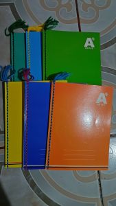 YARN & SPIRAL NOTEBOOK (Aprox 80L) 1pc School Notebook