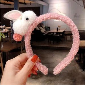Băng đô cài tóc hình con thỏ bông cực dễ thương