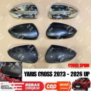 Spion Cover Yaris Cross GR SPORT 2023 2024 2025 Hitam Chrome Carbon .