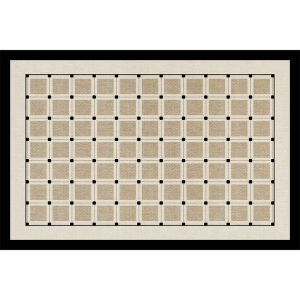 BOZK | Vintage Style Entrance Door Mat High-Quality Dirt-Resistant Wash-Free PVC Leather Doormat