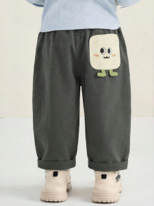CUTEPANDAS | Quần Dài Trẻ Em Phong Cách Thoáng Mát Có Hình Hoạt Hình