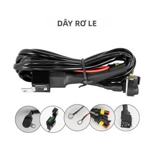Xe Máy BMW Đèn Sương Mù Đèn LED Dây Nịt Dây Với Đèn Pha Tái Trang Bị Công Tắc Rơ Le Xe Máy Đèn Pha Cáp Phụ Kiện