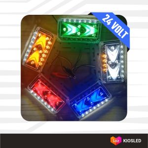 24V LED Bak Samping Running Universal Car Bis Truck Super Terang Model 2 Panah