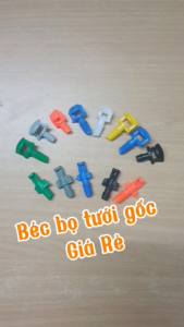 BỊCH 100 CÁI béc bọ tưới phun mưa dùng cho ống xẹp ống pe 5x7mm-phun 1 bên hoặc 2 bên họng phun 1.4 đến 3.8ly