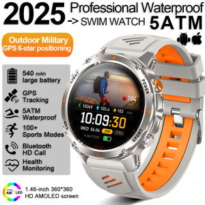 2026 New Military GPS Six-star Positioning SmartWatch Men Run RIDE Fitness Compass Tracker 10ATM Waterproof BT Call Sports Watch