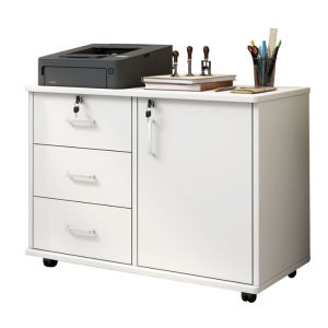 Xinfuan File cabinet office small cabinet modern with lock drawers moving storage cabinet pulley