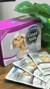 LDECO Goat Milk Cat Wet Food Pouch 85g | Pet Wet Food | Chicken & Codfish & Milk | Cat Treat Easy To Digest