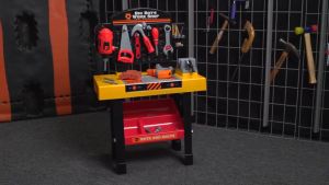 METOYS โต๊ะเครื่องมือช่างเด็กเล่น ชุดช่างเด็กเล่นเซ็ตใหญ่ มีของเล่น 1896