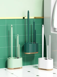 AMU·PIGGY | Corner Reach Bathroom Cleaning Set Long Handle Wall-mounted
