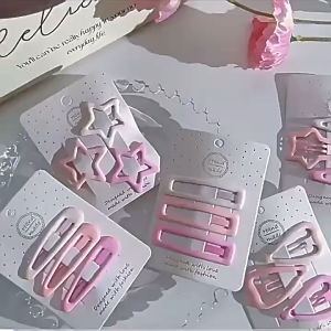 3 Piece Candy Color Hairpins Cute kids Princess Hair Pin