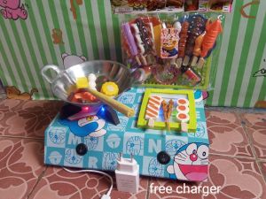 kompor mainan anak perempuan bisa nyala dan dicas cocok untuk kado hadiah ulang tahun