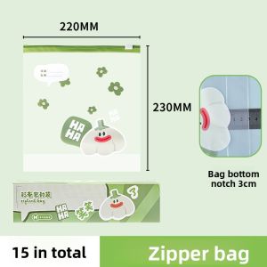 DINGQING | Food Grade Home Refrigerator Storage Slider Sealable Zipper Bags