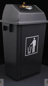 Nasara 20L / 40L / 60L Swing Top Garbage Bin With Swing Lid Recycle Dustbin / Waste Paper Trash Bin / Tong Sampah / 垃圾桶