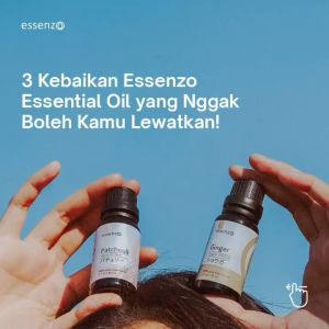 [Bisa COD] Essenzo Lemon Essential Oil - 100% Pure Essential Oil. Penurun Demam Meningkatkan Mood