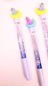 Pulpen gel kuda unicorn bunga angsa glitter gel pen imut lucu pena bolpoin ballpoint bulpen bolpen