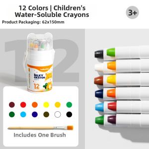 ZEEGO | Safe Non-toxic Water-soluble 48 Colors Wax Crayon