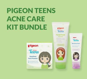 ACNE CARE KIT PIGEON TEENS ( Paket Perawatan Kulit Wajah ) | Facial Foam Face Powder Moisturizer