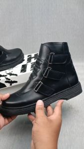 SHID Sepatu Boots Jenggel PDH Pria - Armor Hitam