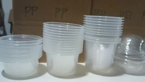 8OZ Disposable Plastic Cups with DomeOLids Clear Dessert Cup Mini Parfait Appetizer Containers for Ice CreamCakeFruitPudding