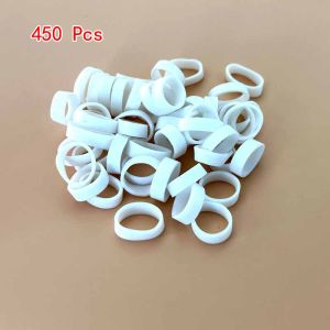 450pcs Rubber Band White Color Mini High Elastic Rubber Bands Supplies Stretchable Latex Rings For Home Office Stationery