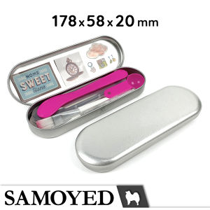 Tempat / Kotak Kaleng / Besi / Penyimpanan Kecil Serba Guna / Tin / Tinplate Case / Storage Box 17.8 x 5.8 x 2 / 178 x 58 x 2 cm Samoyed TNPX-F-1785820 (Alat Tulis / Aksesoris / Pernak-Pernik / Perhiasan / Perlengkapan / Peralatan Seni)