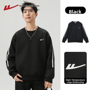 Warrior | Mens Spring Autumn Round Neck Heavyweight Long Sleeve Couple Hoodie