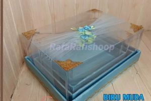 kotak hantaran seserahan pernikahan lengkap 1 set isi4 tutup mika hias tile