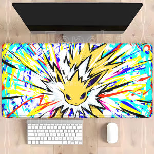 Potdemiel | Anime Eevee Pokemon Gaming Mouse Pad Kawaii Speed Keyboard Overlock Mousepad PC Office Accessories HD Printing Overlock Desk Mat