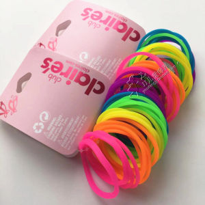 Rainbow Colored Elastic Hair Bands for Girls Baby Jelly like Eco Friendly Material Childrens Accessories Hair Ornaments