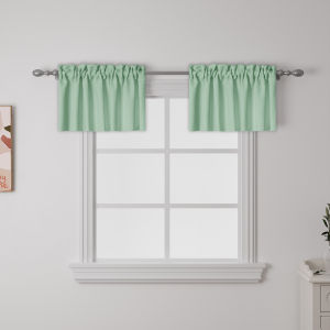 2-panel Light-Filtering RV Kitchen Window Curtain Layers - Short Curtain Panels with Rod Pocket Suitable for RVs