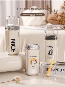 MONLEYTA | Portable Three-in-One Travel Toiletry Cup Premium Toothbrush Storage Box Set Essential Toilet Kit Manleyta X0702102240