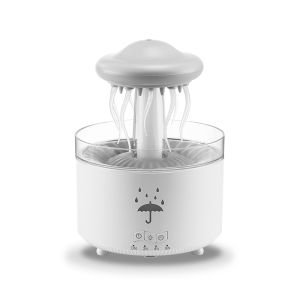 Raindrop Aroma Diffuser with Remote Control 300mL Quiet Humidifier 7-Color Mood Light Auto Shut-Off for Home Office