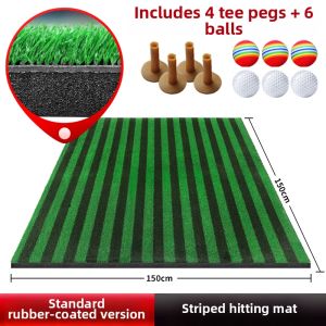 PGM GOLF | Non-slip Practice Golf Mat For Simulator Nylon Grass Guiding Stripes